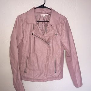 Francesca's Light Pink Leather Jacket